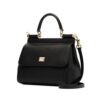Dolce & Gabbana  black sicily small leather bag