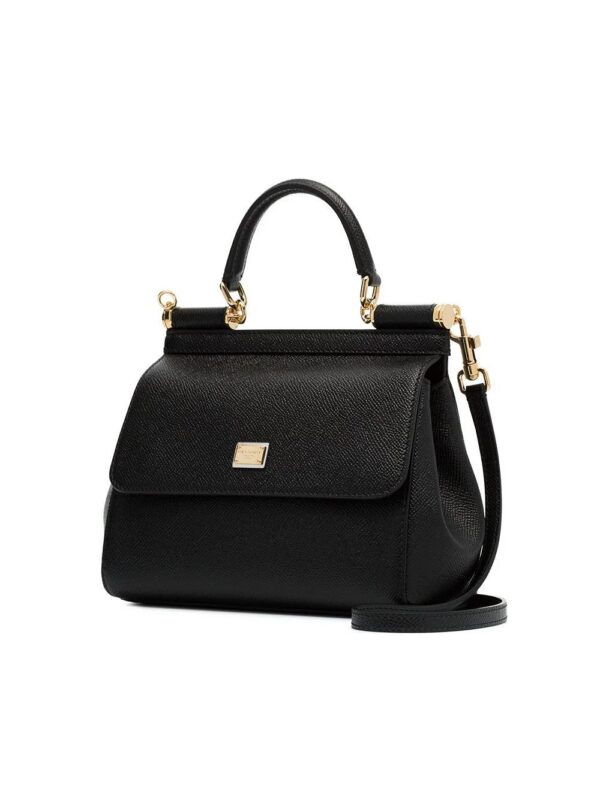 Dolce & Gabbana  black sicily small leather bag