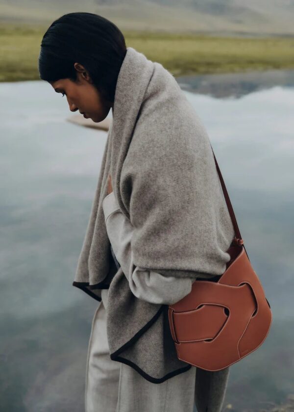Polène Nodde Hobo Edition Smooth Cognac