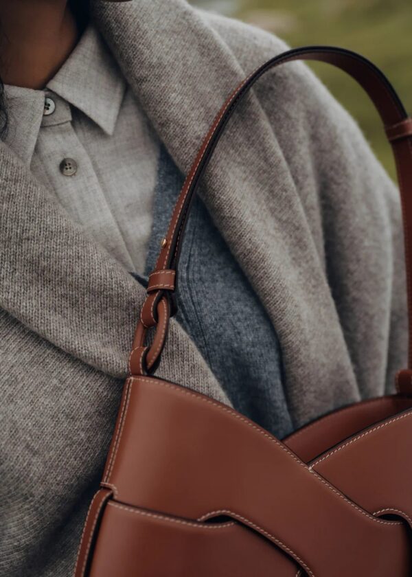 Polène Nodde Hobo Edition Smooth Cognac
