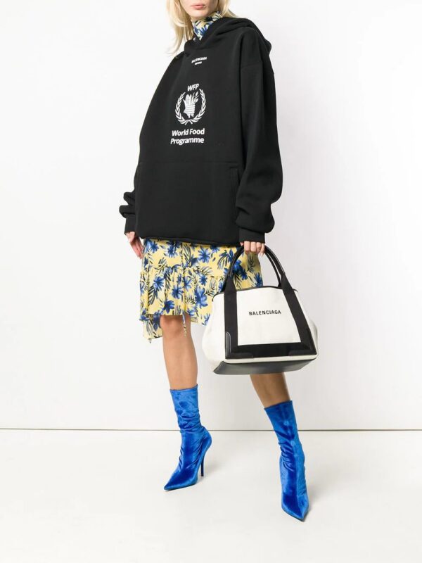 Balenciaga  small Navy Cabas tote bag