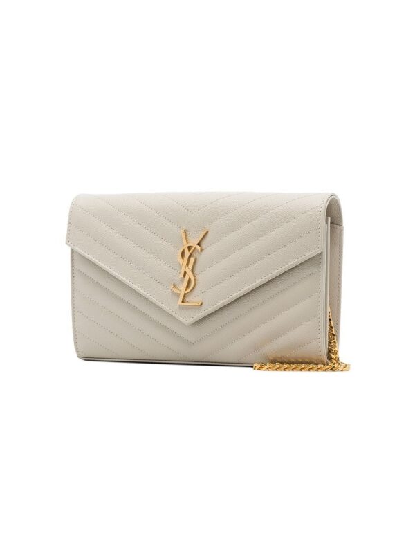 13536697_16696548_1000.jpg Saint Laurent Monogram chevron-quilted chain wallet