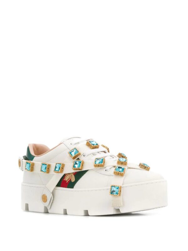 13583727_21583765_1000.jpg Gucci crystal embellished bee sneakers