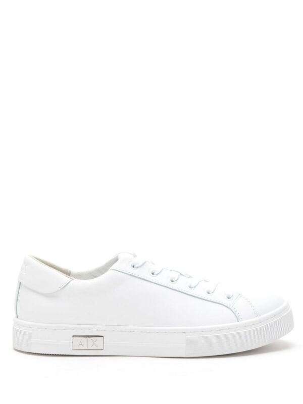 Armani Exchange logo-plaque lace-up sneakers