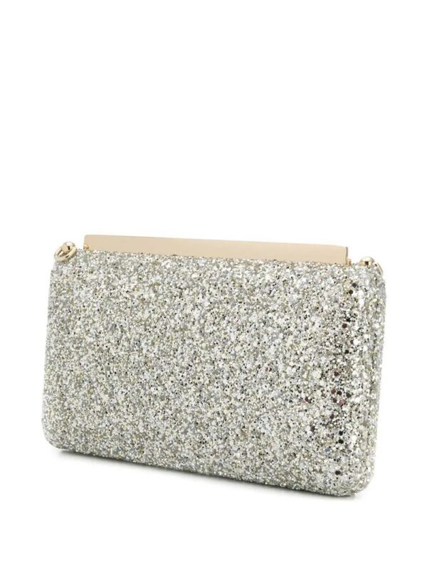 Jimmy Choo  Ellipse sequin-embellished clutch