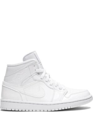 Jordan  Air Jordan 1 Mid triple white patent leather