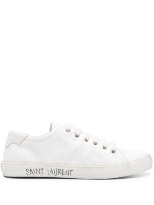 14338371_53807967_1000_b6e34d7b-eff8-42a4-8f97-ac7b0f3e1768.jpg Saint Laurent Malibu distressed lace-up sneakers