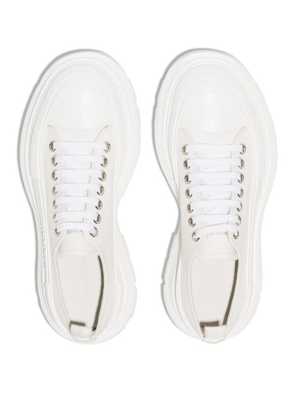 Alexander McQueen round-toe cotton sneakers