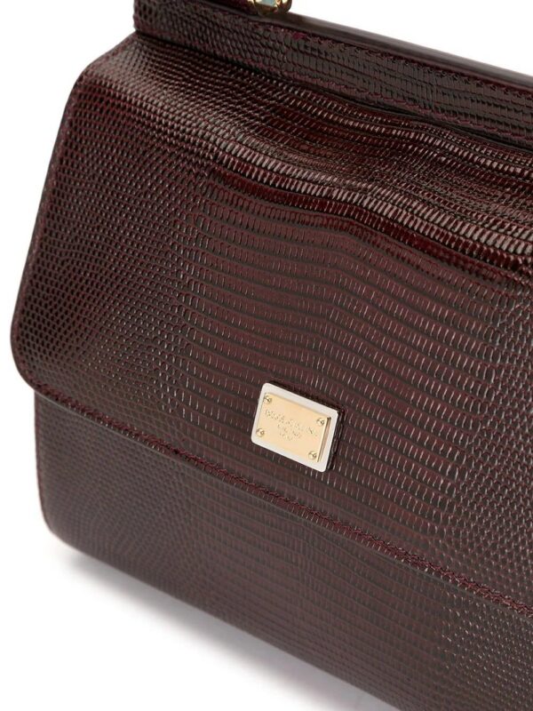 Dolce & Gabbana  small Sicily iguana-print top-handle bag