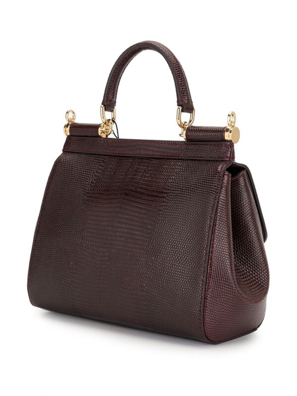 Dolce & Gabbana  small Sicily iguana-print top-handle bag