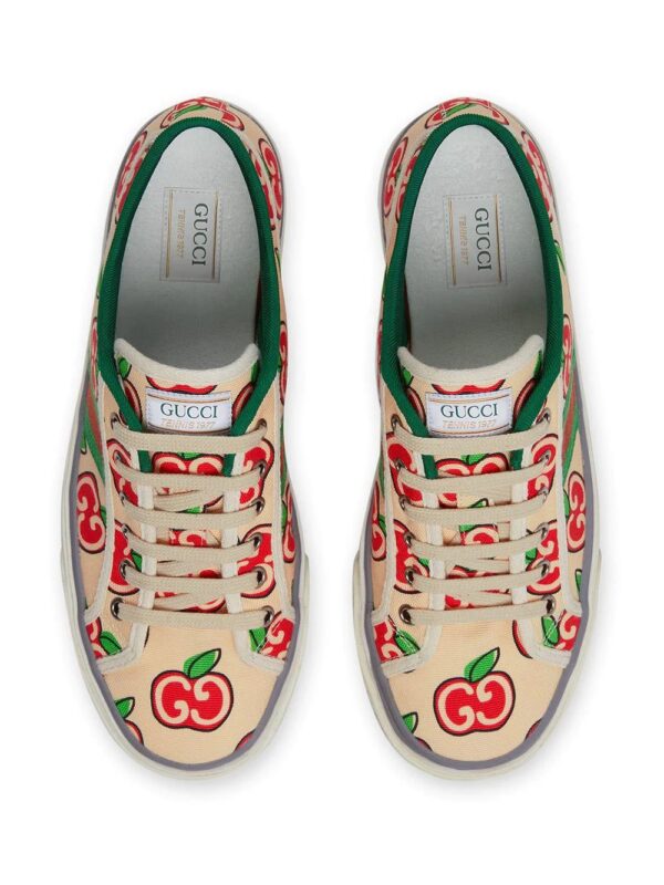 15123621_25515401_1000.jpg Gucci Tennis 1977 apple print sneakers