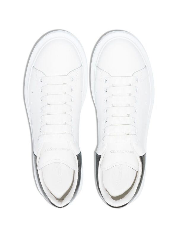 Alexander McQueen Oversized metallic leather sneakers
