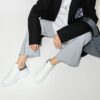 Alexander McQueen Oversized metallic leather sneakers