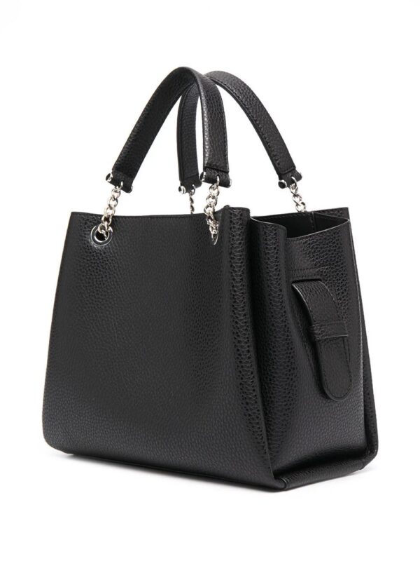 16073429_30252013_1000.jpg Emporio Armani pebbled effect chain strap tote bag