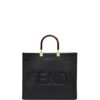 16186371_30680769_1000.jpg FENDI Sunshine logo-debossed tote