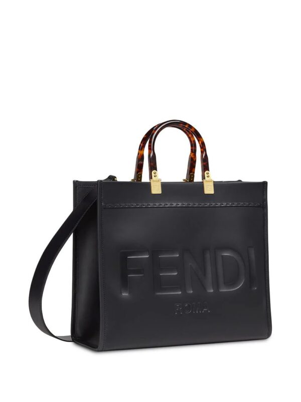 16186371_30681393_1000.jpg FENDI Sunshine logo-debossed tote