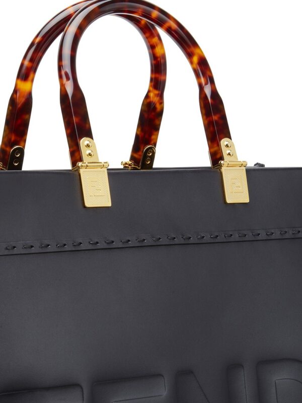 16186371_30681395_1000.jpg FENDI Sunshine logo-debossed tote