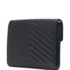 16635092_4abebbb6-ed6d-48bb-9449-b5fea55574d6_1000.jpg Saint Laurent logo-plaque chevron-quilt clutch bag