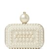 Jimmy Choo  Micro Cloud pearl-embellished clutch bag