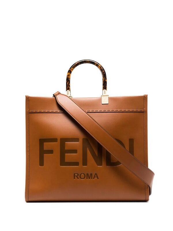 16794940_36769745_1000.jpg FENDI Sunshine logo-debossed leather tote