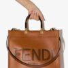 16794940_36770606_1000.jpg FENDI Sunshine logo-debossed leather tote