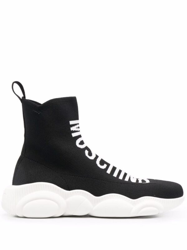 17108546_34655707_1000_df733a14-e088-4ee0-b2ff-e400a0cdf57d.jpg Moschino logo intarsia-knit high-top sneakers