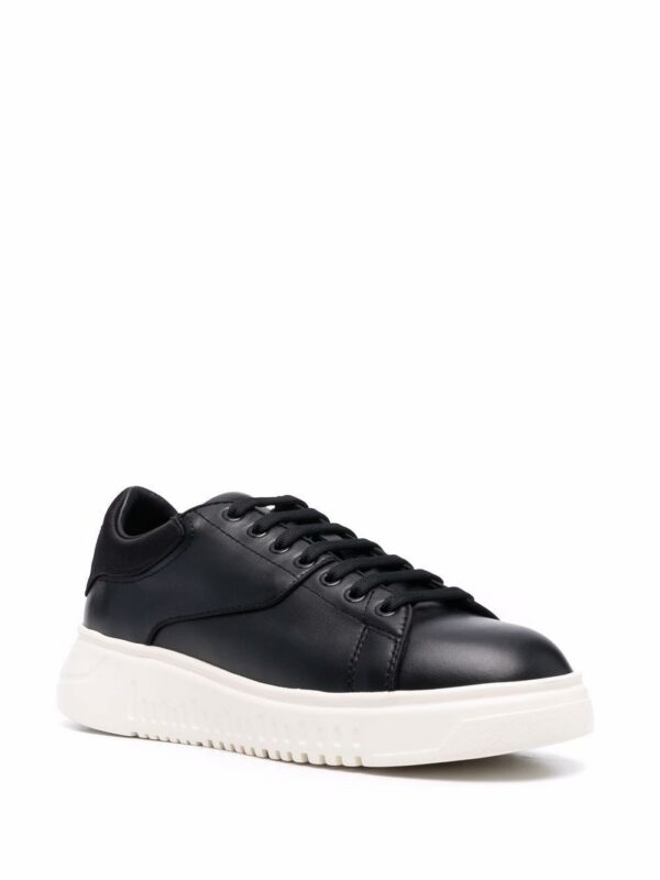 17184580_34876653_1000_4dd48485-936c-40fd-9cf5-249712344545.jpg Emporio Armani panelled low-top leather sneakers