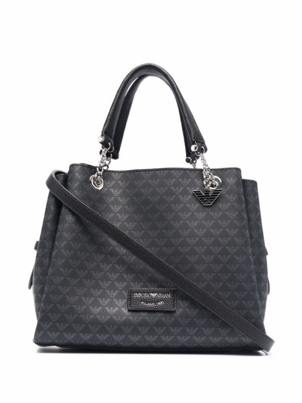 17327476_35733919_1000.jpg Emporio Armani monogram-print tote bag