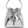 17500118_36373529_1000.jpg Jimmy Choo Bon Bon metallic-effect bucket bag