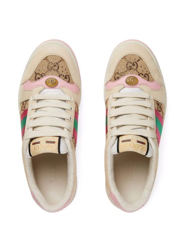17694620_37005186_1000.jpg Gucci crystal-embellished GG Screener sneakers