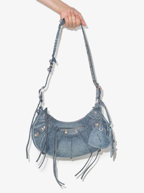 Balenciaga  small Le Cagole denim shoulder bag