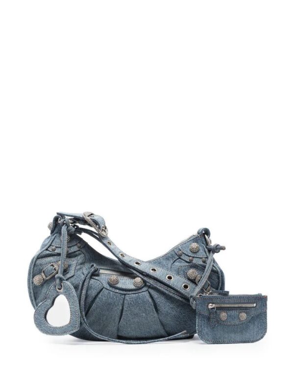 Balenciaga  small Le Cagole denim shoulder bag