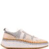 Chloé whipstitch-trim trainers