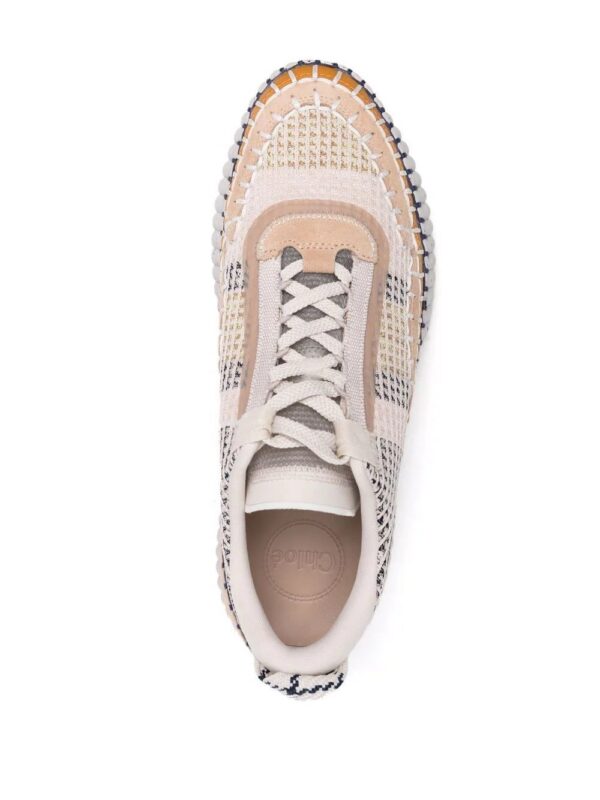 Chloé whipstitch-trim trainers