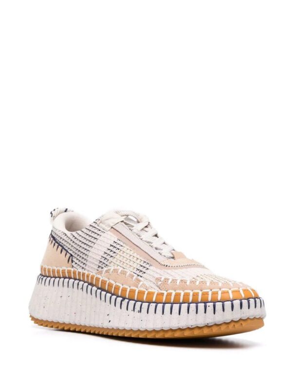 Chloé whipstitch-trim trainers
