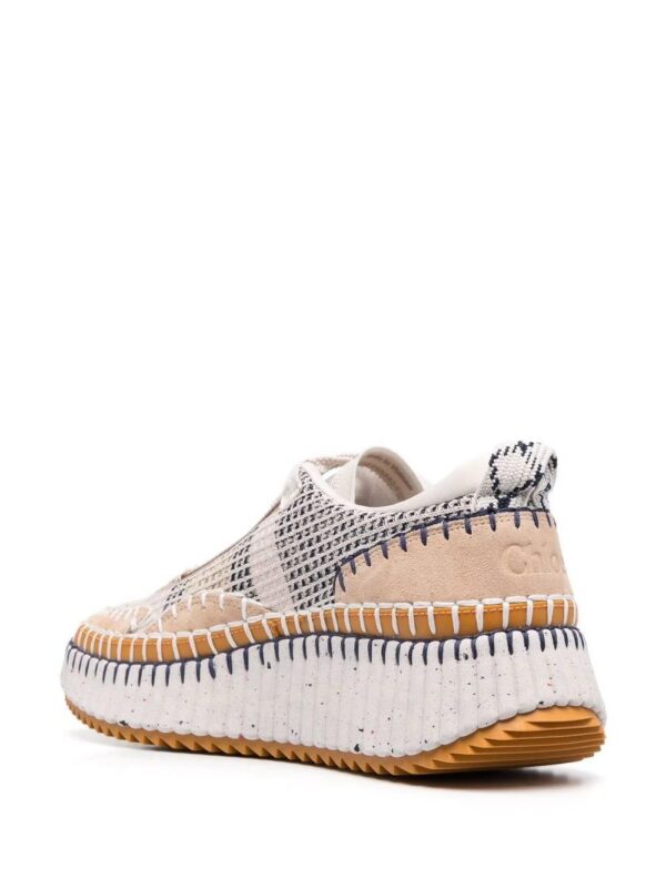 Chloé whipstitch-trim trainers