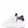 Karl Lagerfeld embroidered-logo leather sneakers