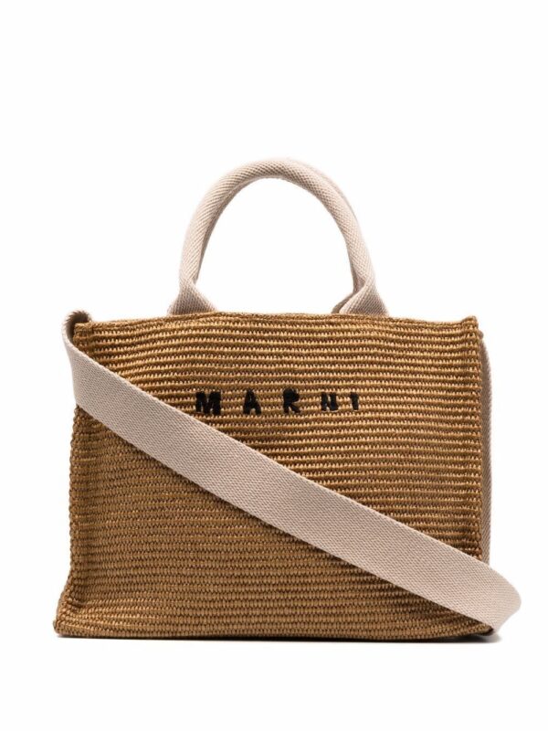 17831792_38356835_1000.jpg Marni logo-lettering raffia tote bag