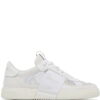 Valentino Garavani  mesh-detailed lace-up sneakers