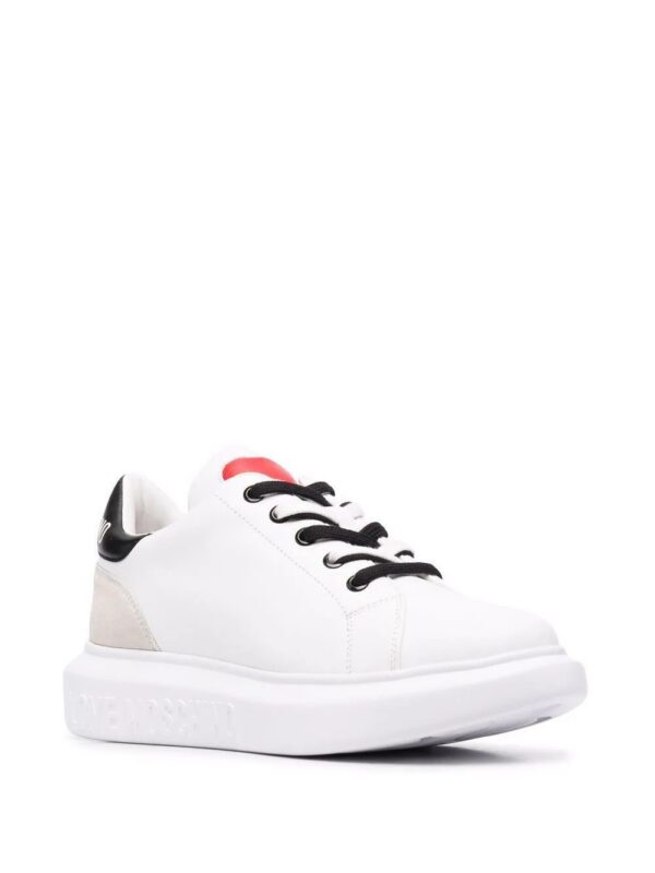 17969281_37935261_1000.jpg Love Moschino heart motif leather sneakers