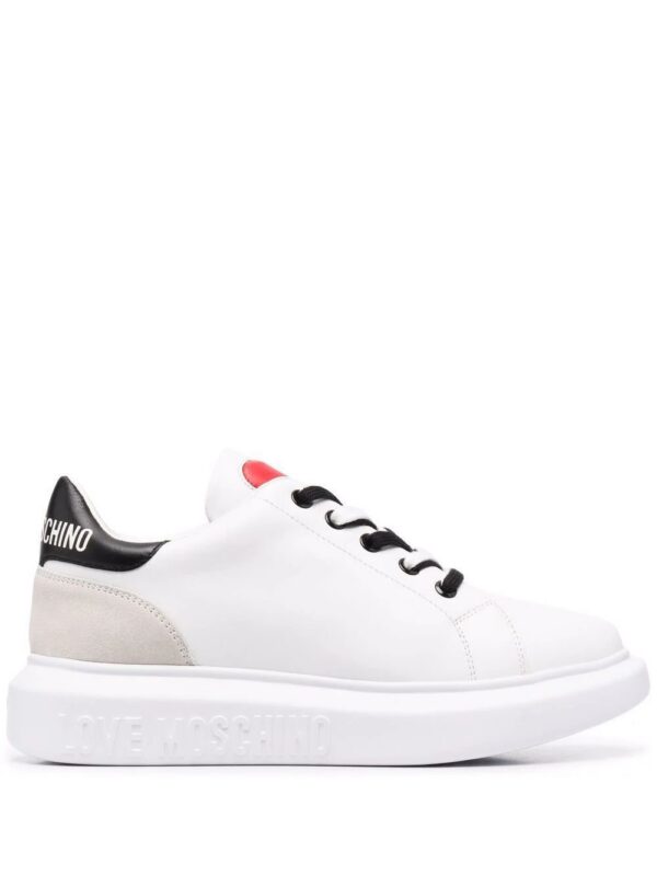 17969281_37935262_1000.jpg Love Moschino heart motif leather sneakers