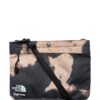 Supreme  x The North Face bleached denim print shoulder bag