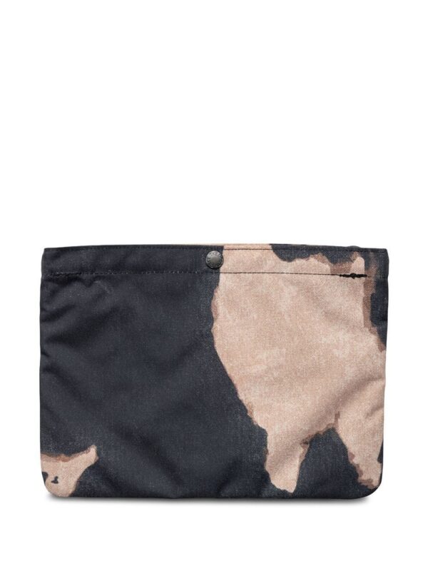 Supreme  x The North Face bleached denim print shoulder bag