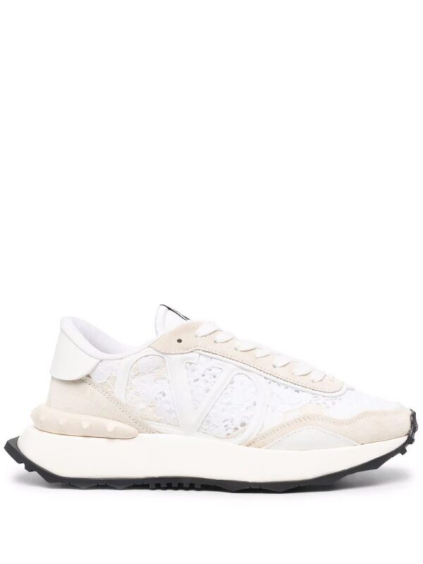 Valentino Garavani  Lacerunner lace panelled sneakers