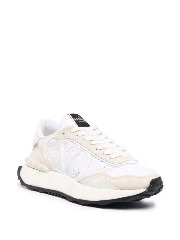 Valentino Garavani  Lacerunner lace panelled sneakers