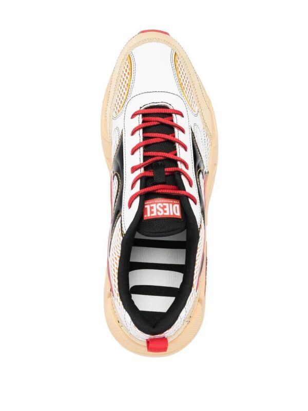 18202479_40574460_1000.jpg Diesel mesh-suede panelled sneakers