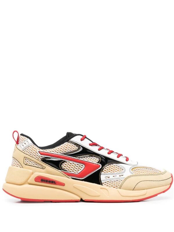 18202479_40576639_1000.jpg Diesel mesh-suede panelled sneakers