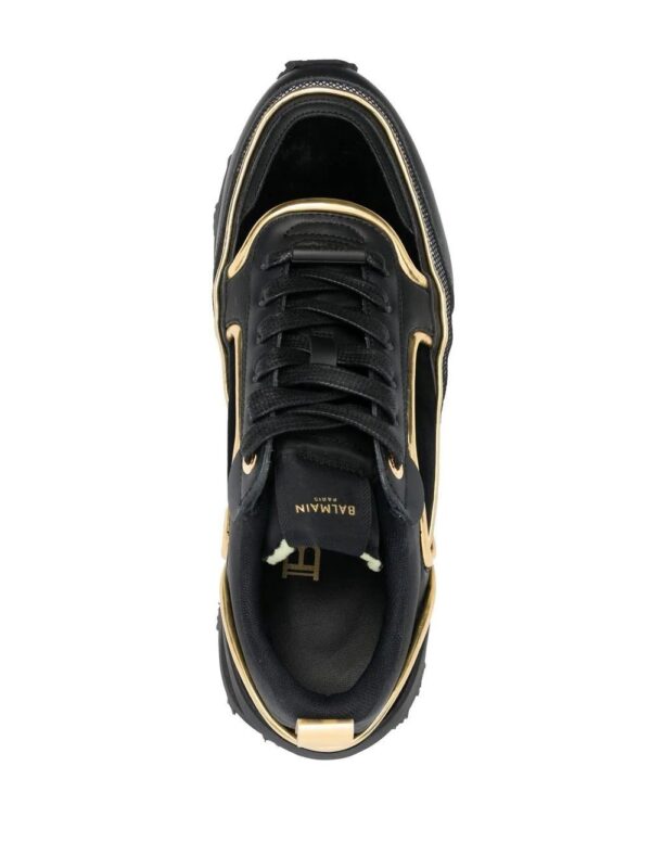 Balmain two-tone low-top sneakers
