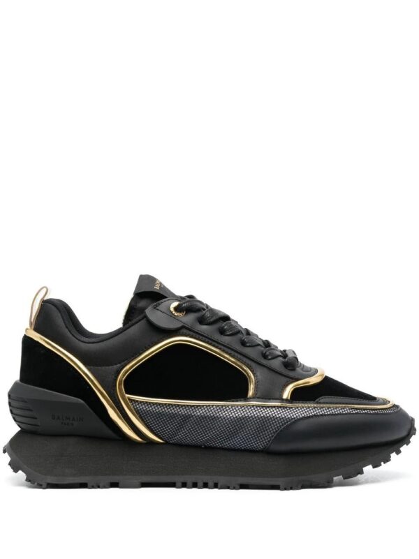 Balmain two-tone low-top sneakers