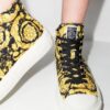 Versace baroque print high-top sneakers